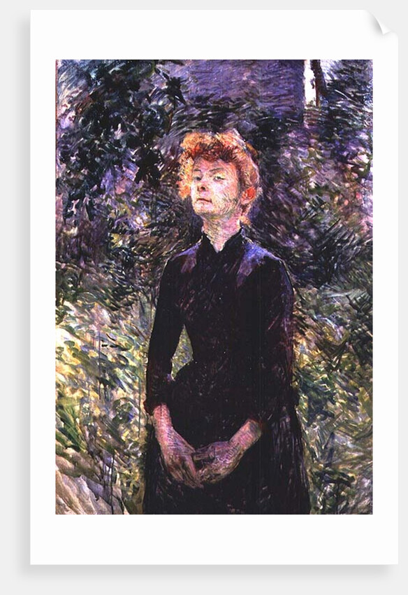 Portrait of a woman, possibly the French comedienne Yvette Guilbert, 1888 by Henri de Toulouse-Lautrec