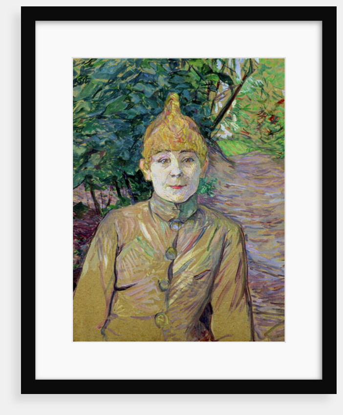 Portrait of a woman, possibly the French dancer Louise Weber known as 'La Goulue' by Henri de Toulouse-Lautrec