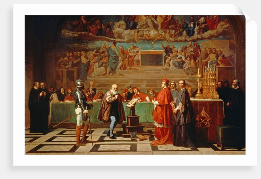 Galileo Galilei before members of the Holy Office in the Vatican in 1633, 1847 by Joseph-Nicolas Robert-Fleury