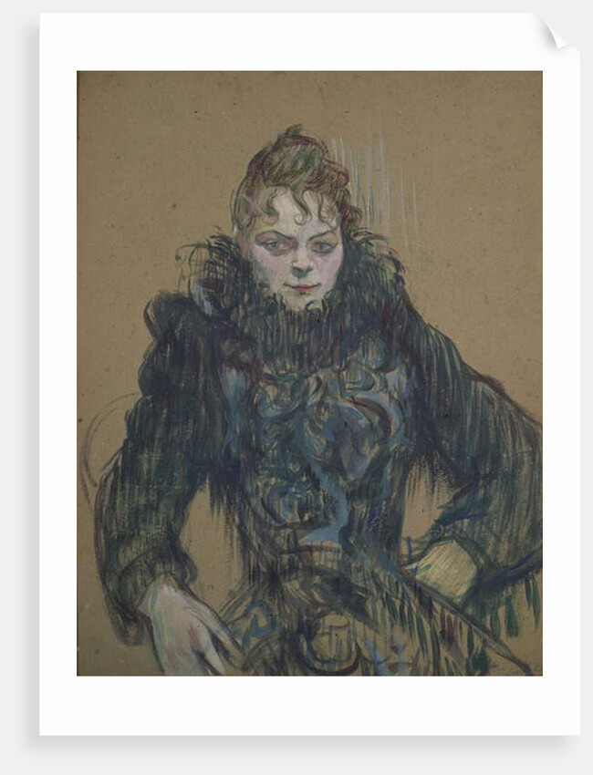 Woman with a Black Boa, 1892 by Henri de Toulouse-Lautrec