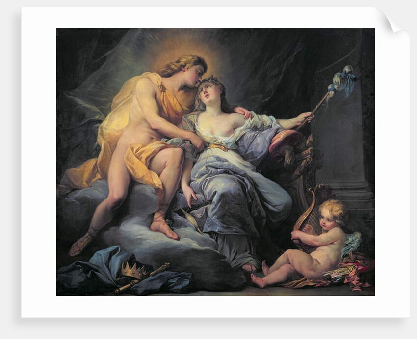 Apollo caressing the nymph Leucothea by Antoine Boizot or Boyzot