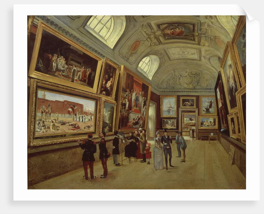 A Picture gallery at the Musee du Luxembourg, 1883-85 by French School