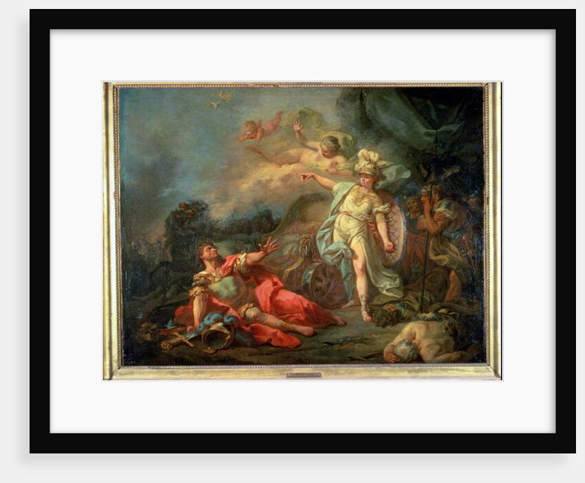 The fight between Mars and Minerva, 1771 by Jacques Louis David