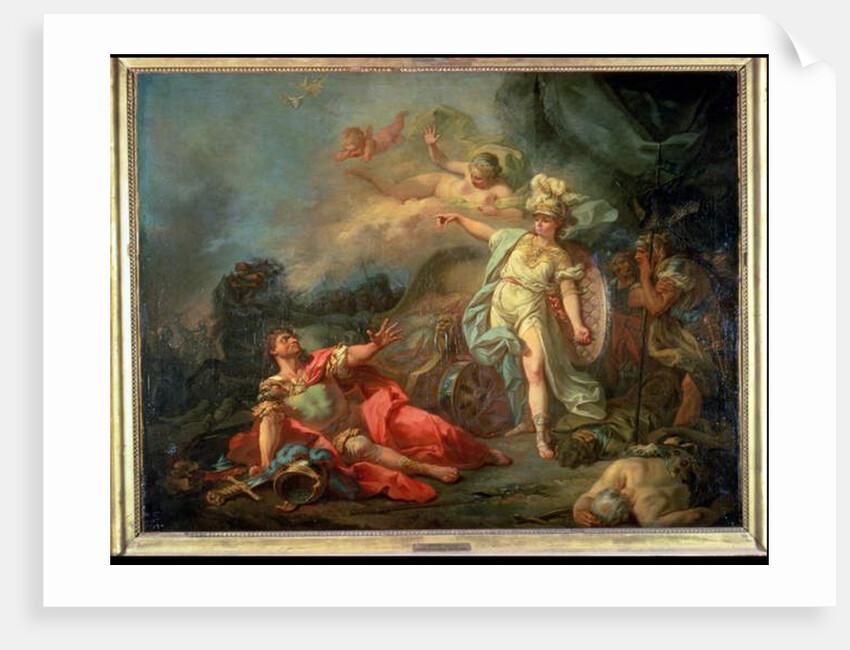 The fight between Mars and Minerva, 1771 by Jacques Louis David