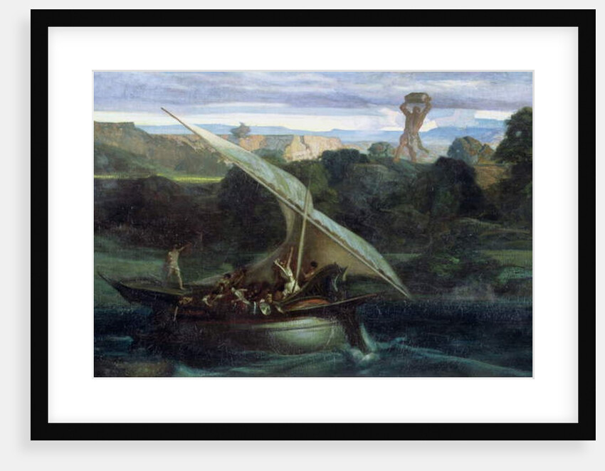 Polyphemus attacking sailors in their boat, 1855 by Alexandre Gabriel Decamps