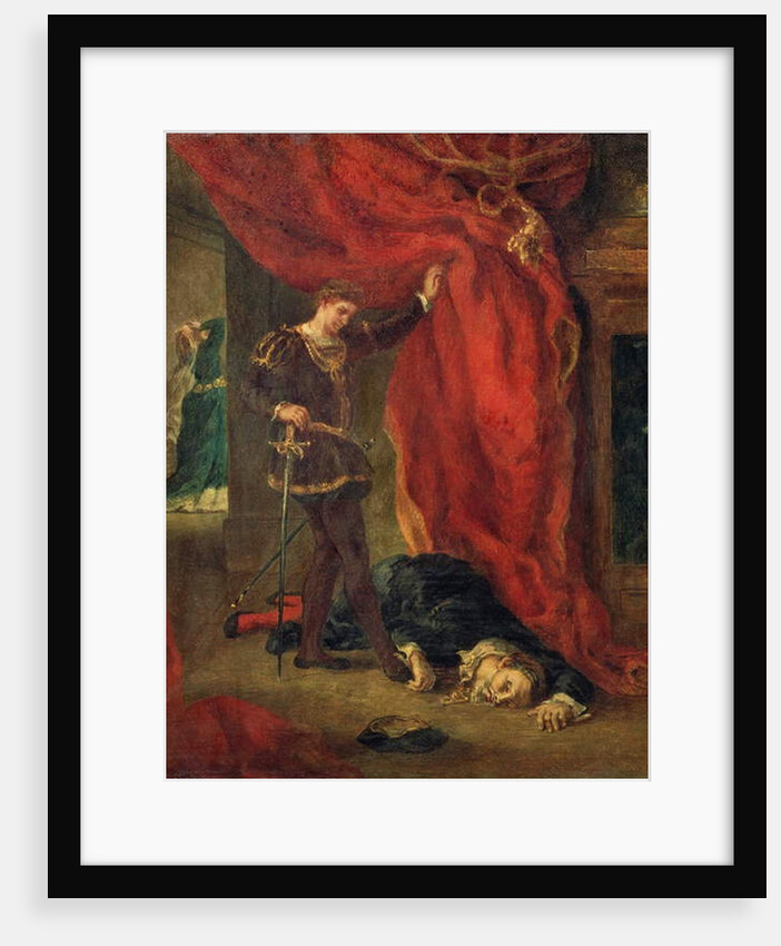 Hamlet before the body of Polonius, 1855 by Ferdinand Victor Eugene Delacroix