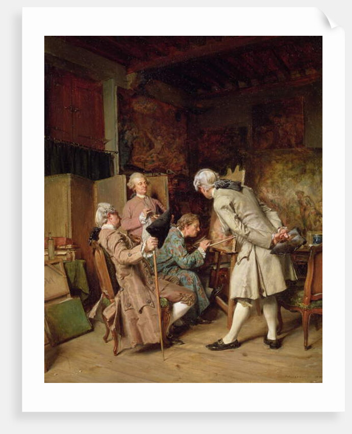 The Art Lovers, or The Painter, 1860 by Jean-Louis Ernest Meissonier