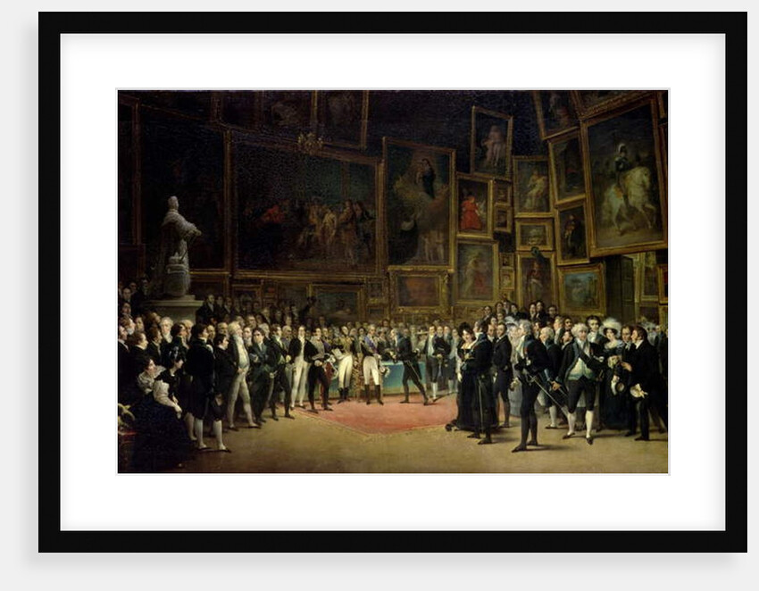 Charles X presenting awards to the artists at the end of the exhibition of 1824 by Francois Joseph Heim