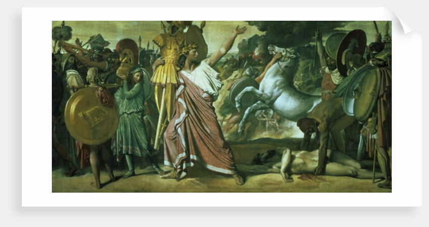 Romulus, conqueror of Acron, taking his booty to the Temple of Jupiter, 1812 by Jean Auguste Dominique Ingres