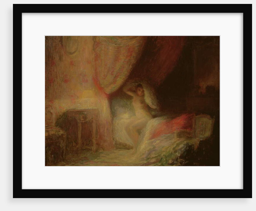 Bedroom scene bathed in light by Victor Lecomte