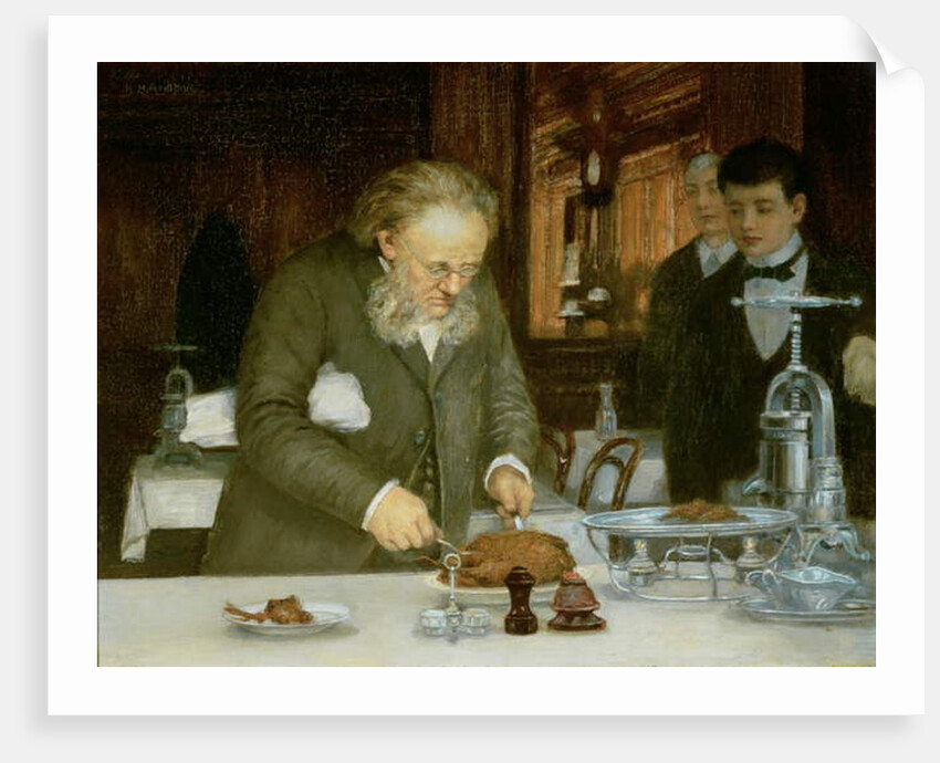 Scene at La Tour d'Argent Restaurant by French School