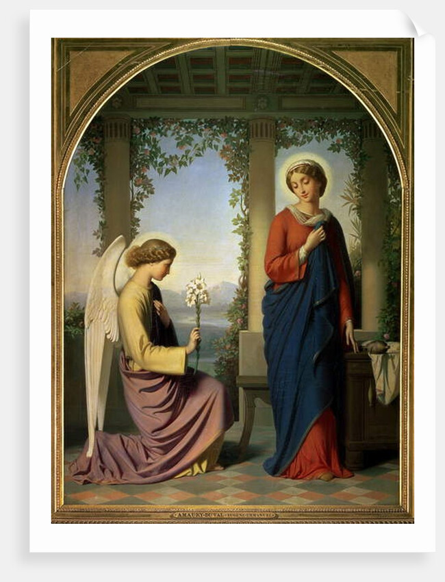The Angelic Salutation, or The Annunciation, 1860 by Eugene Emmanuel Amaury-Duval