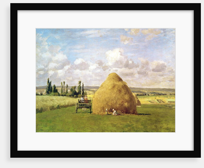 The haystack, Pontoise, 1873 by Camille Pissarro