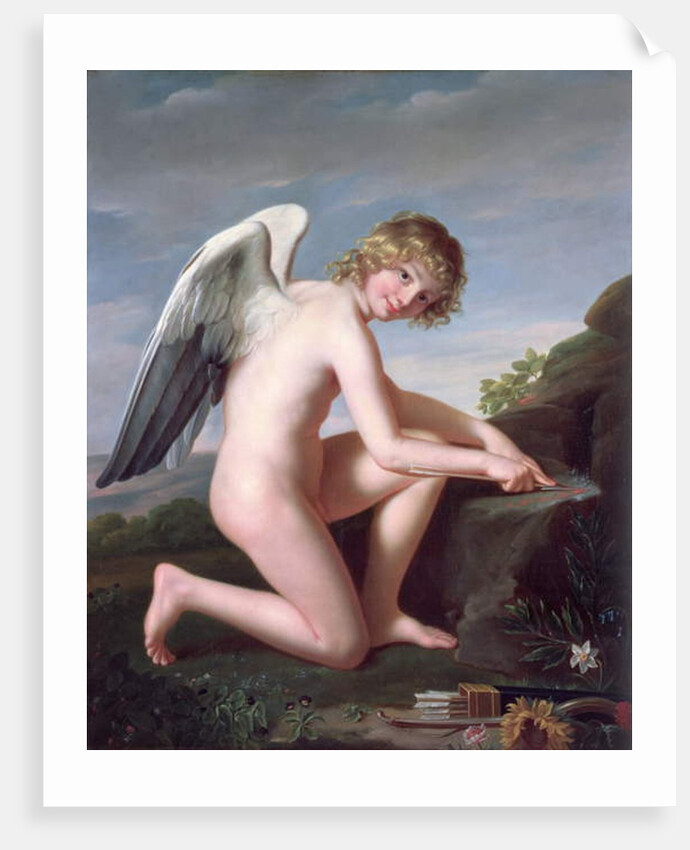 Cupid sharpening his arrows, 1798 by Robert Lefevre