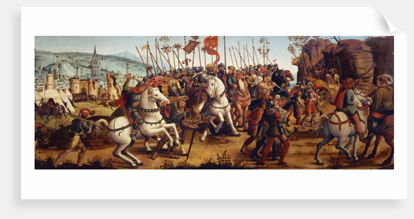 The Defeat of Athens by Minos, King of Crete by Master of the Campana Cassoni