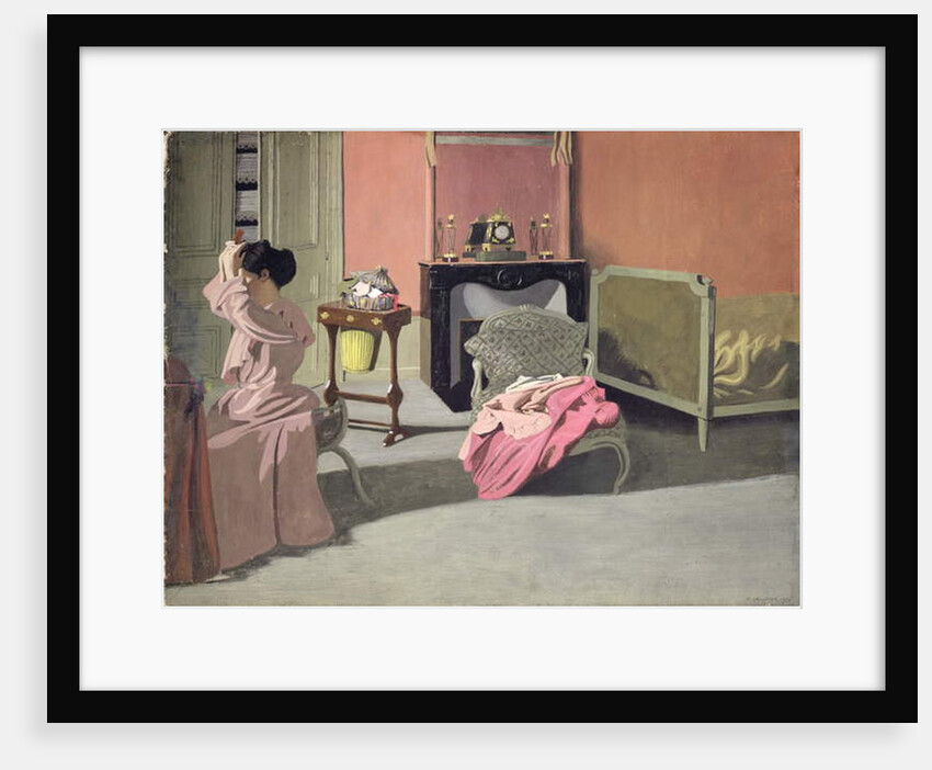 Woman doing her hair, 1900 by Felix Edouard Vallotton