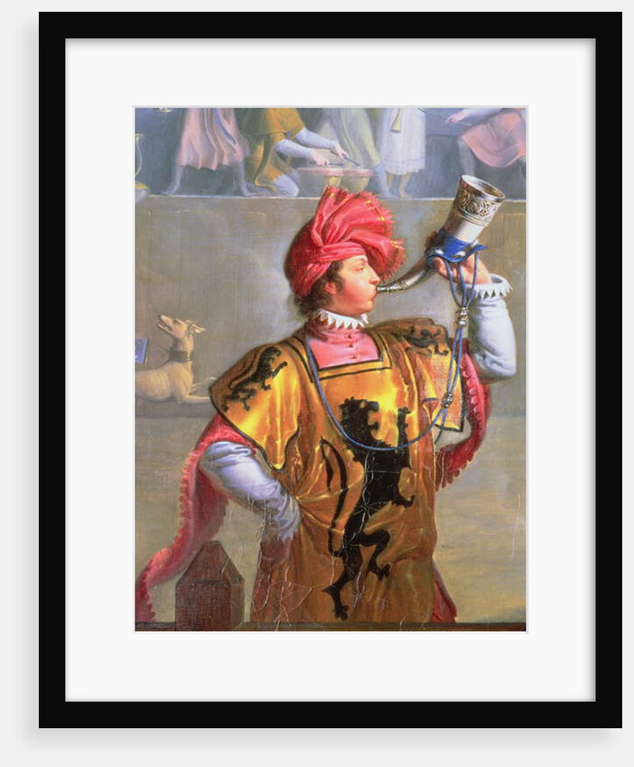 Scene of a Tournament in the Fourteenth Century, detail of the herald, 1812 by Pierre Henri Revoil