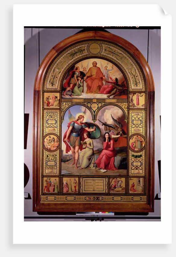 Good and Evil, 1832 by Andre Jacques Victor Orsel