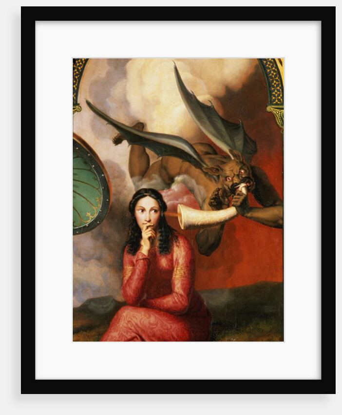 Good and Evil: the Devil Tempting a Young Woman, 1832 by Andre Jacques Victor Orsel