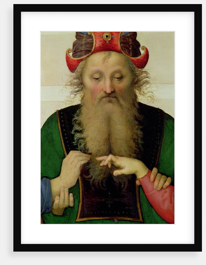 The Marriage of the Virgin, detail of the high priest, 1500-04 by Pietro Perugino