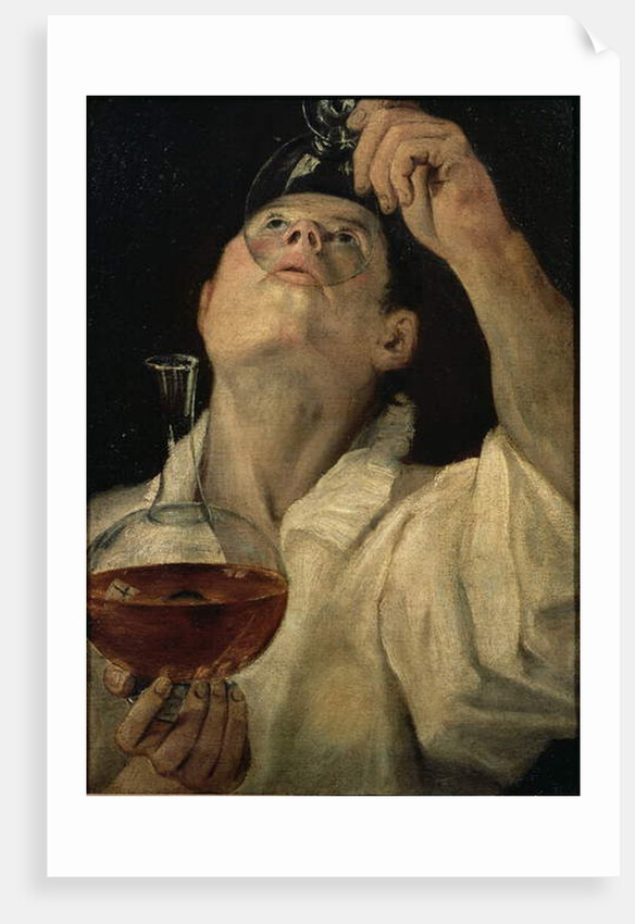 Portrait of a Man Drinking, c.1581-4 by Annibale Carracci