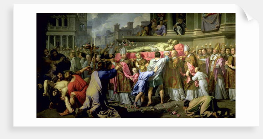 The Translation of the Bodies of SS. Gervase and Protase to Milan Cathedral, 1661 by Philippe de Champaigne