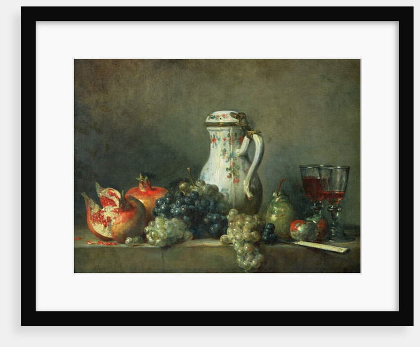 Still Life with Grapes and Pomegranates, 1763 by Jean-Baptiste Simeon Chardin