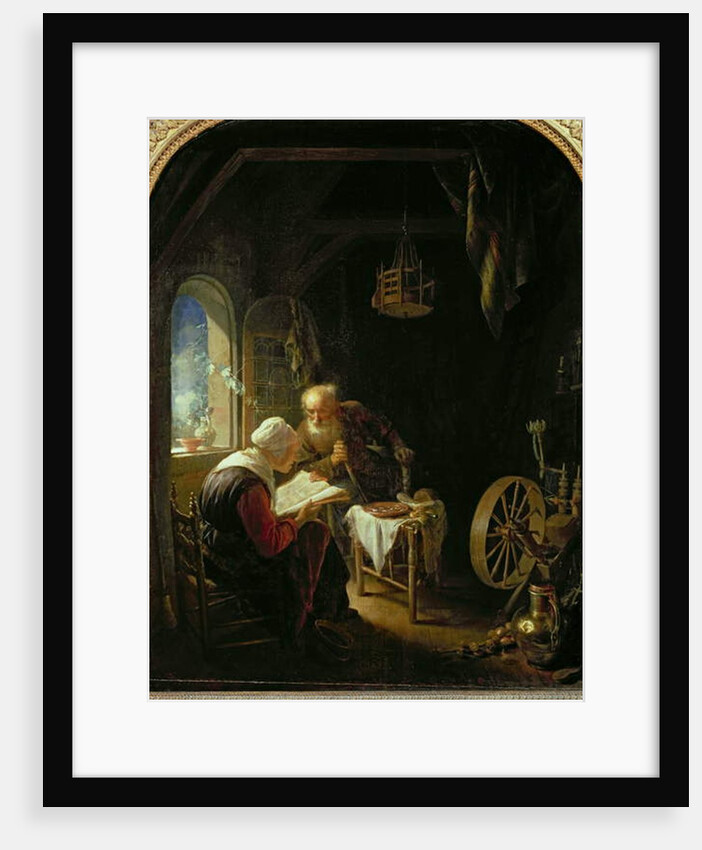 The Bible Lesson, or Anne and Tobias by Gerrit or Gerard Dou