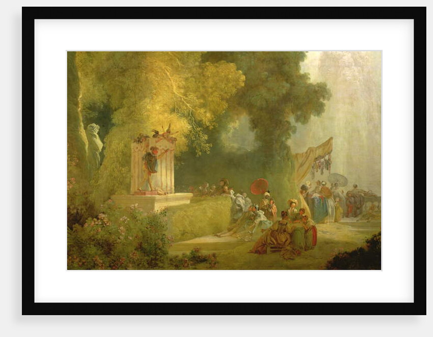 The Fete at Saint-Cloud, detail of the Puppet Show by Jean-Honore Fragonard