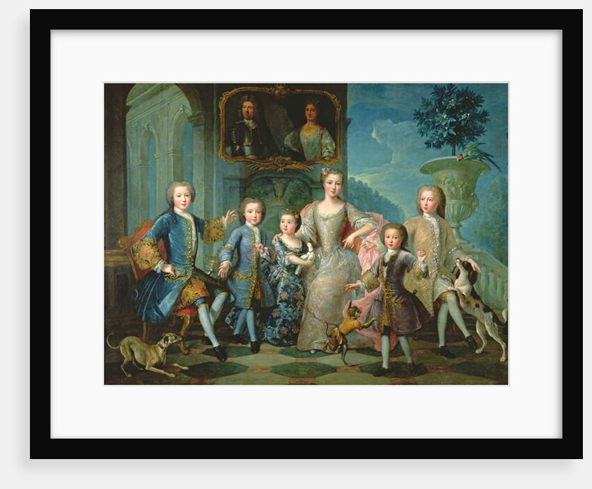 Portrait of the Family of the Duke of Valentinois by Pierre Gobert