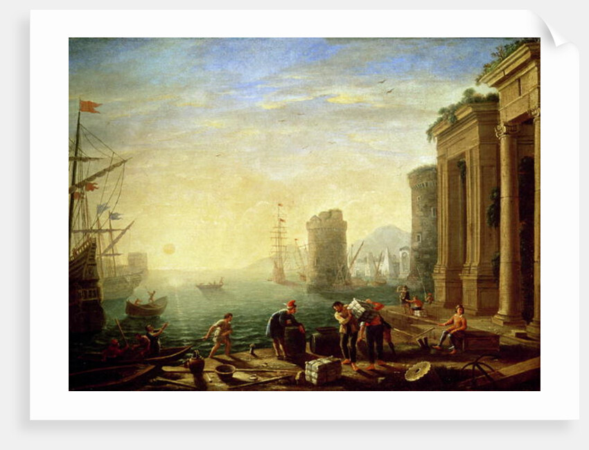 Morning at the Port, 1640 by Claude Lorrain