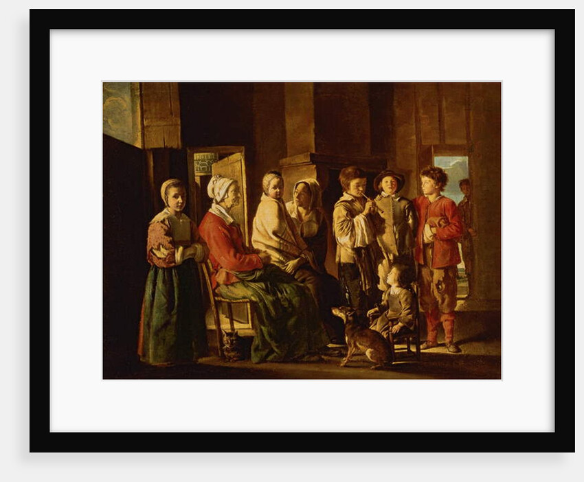 The Visit to the Grandmother by Antoine and Louis & Mathieu Le Nain