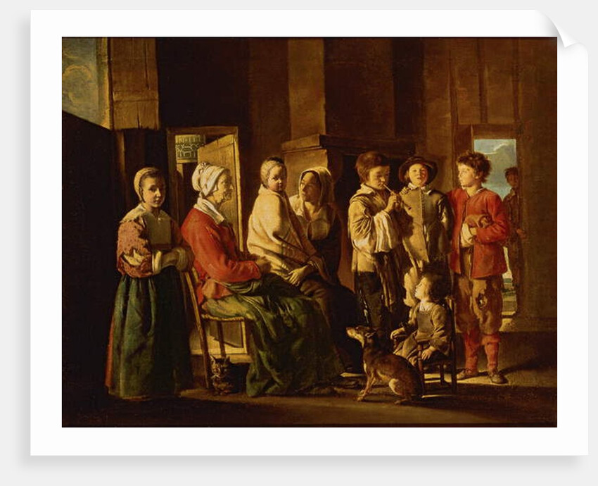 The Visit to the Grandmother by Antoine and Louis & Mathieu Le Nain