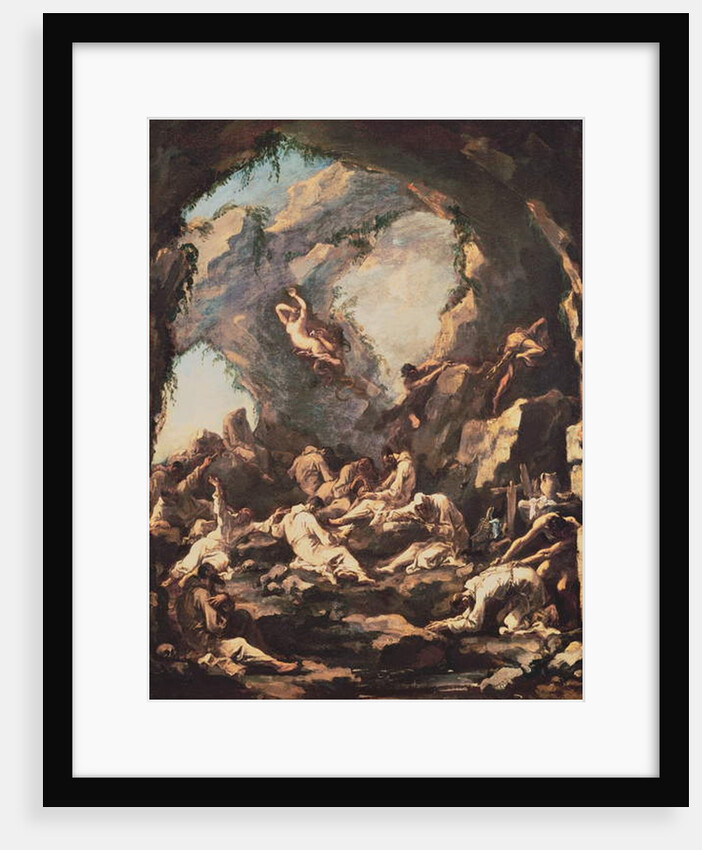 Monks in Prayer, Tempted by the Devil by Alessandro Magnasco