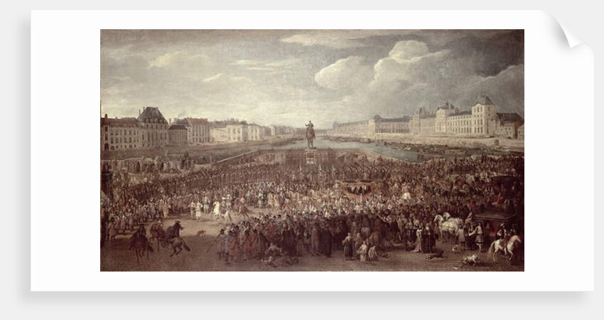 The Procession of Louis XIV across the Pont Neuf by Adam Frans van der Meulen