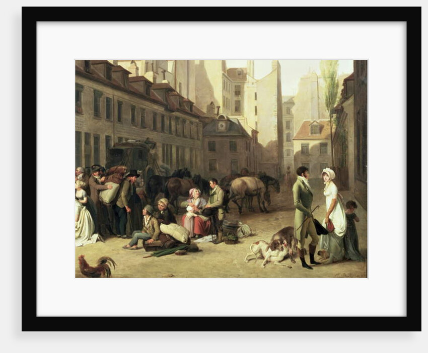 The Arrival of a Stage Coach at the Terminus by Louis Leopold Boilly