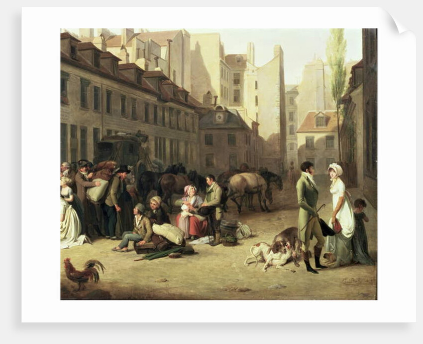 The Arrival of a Stage Coach at the Terminus by Louis Leopold Boilly