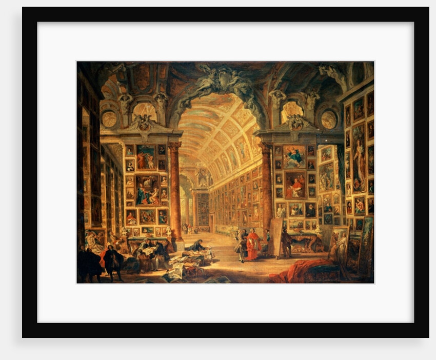 Interior View of The Colonna Gallery, Rome by Giovanni Paolo Pannini or Panini
