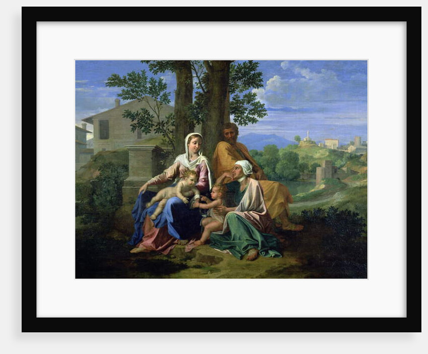 The Holy Family with SS. John, Elizabeth and the Infant John the Baptist by Nicolas Poussin
