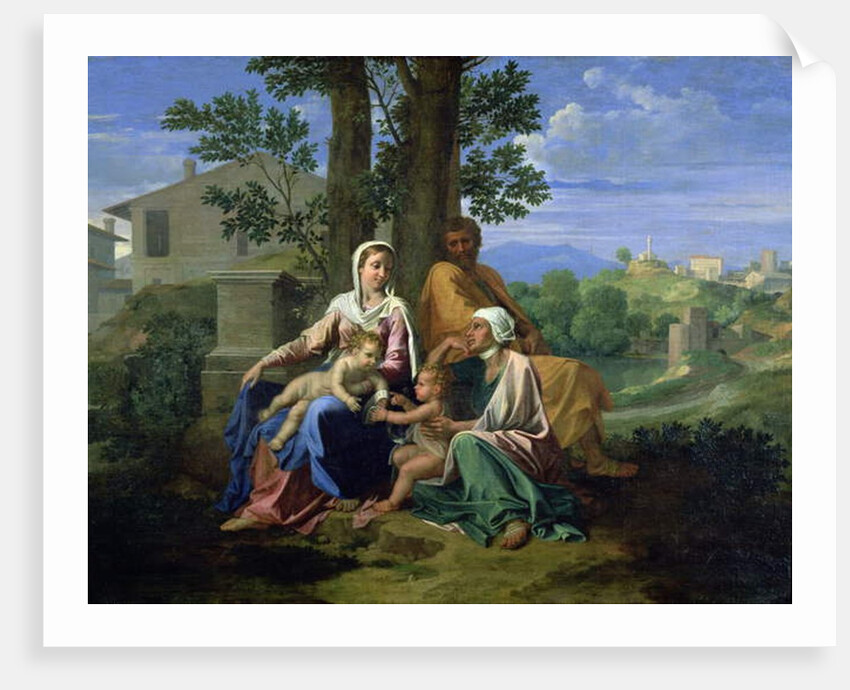 The Holy Family with SS. John, Elizabeth and the Infant John the Baptist by Nicolas Poussin