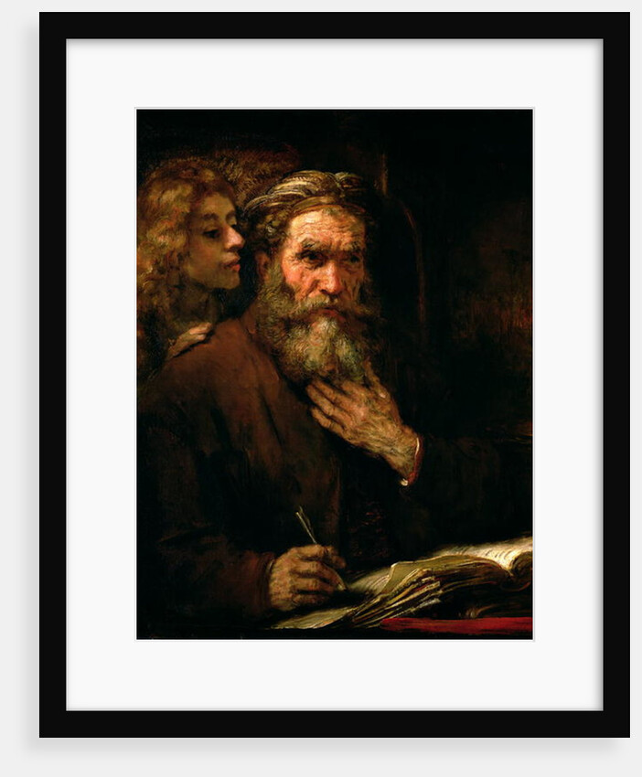 St. Matthew and The Angel, 1655-60 by Rembrandt Harmensz. van Rijn