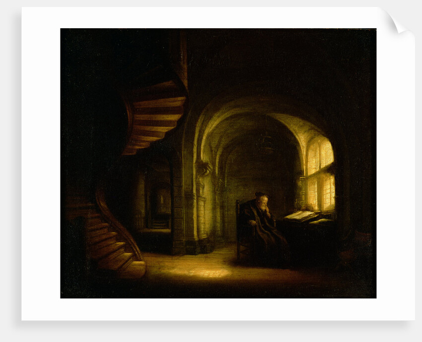 Philosopher with an Open Book, 1625-7 by Salomon Koninck