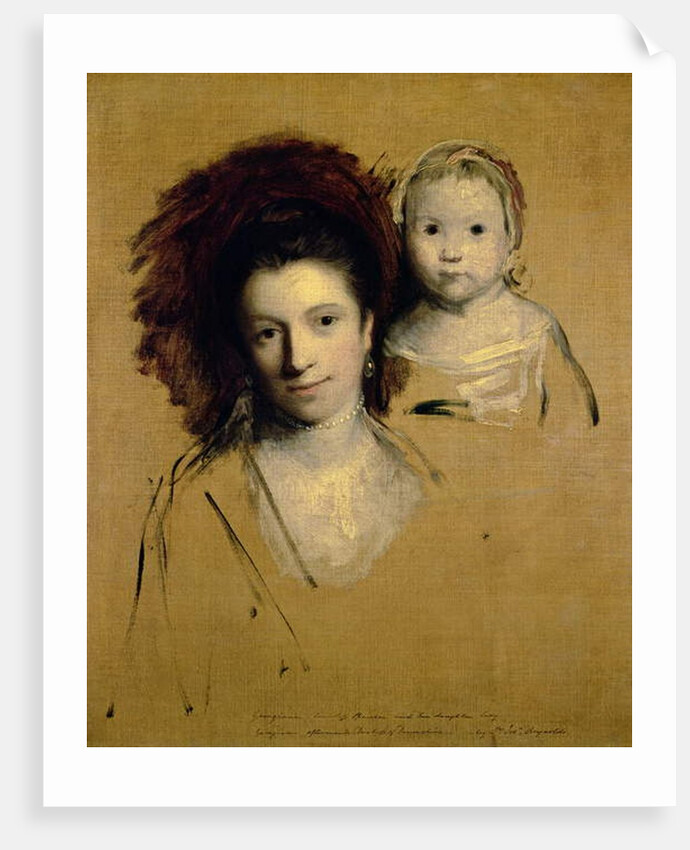 Georgiana, Countess Spencer and her Daughter Lady Georgiana, Afterwards Duchess of Devonshire, 1759 by Joshua Reynolds