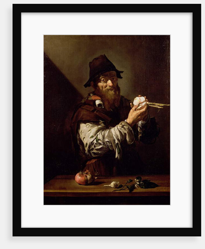 Portrait of an Old Man with an Onion by Jusepe de Ribera