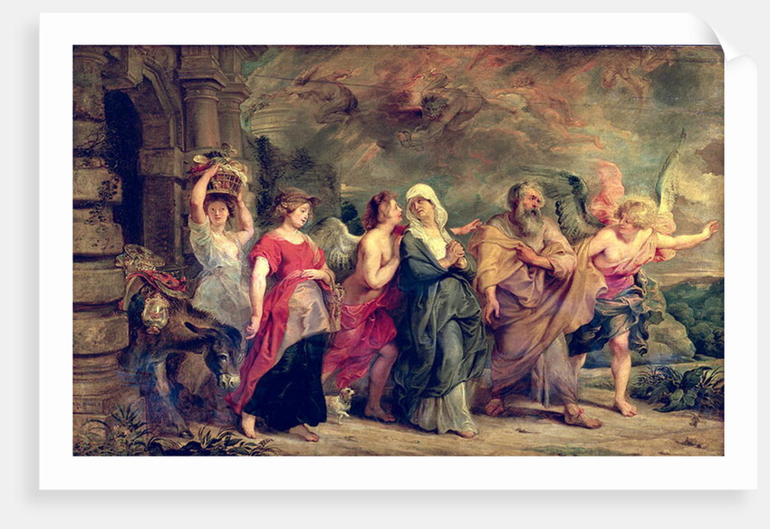 Lot's Family Leaving Sodom, 1625 by Peter Paul Rubens