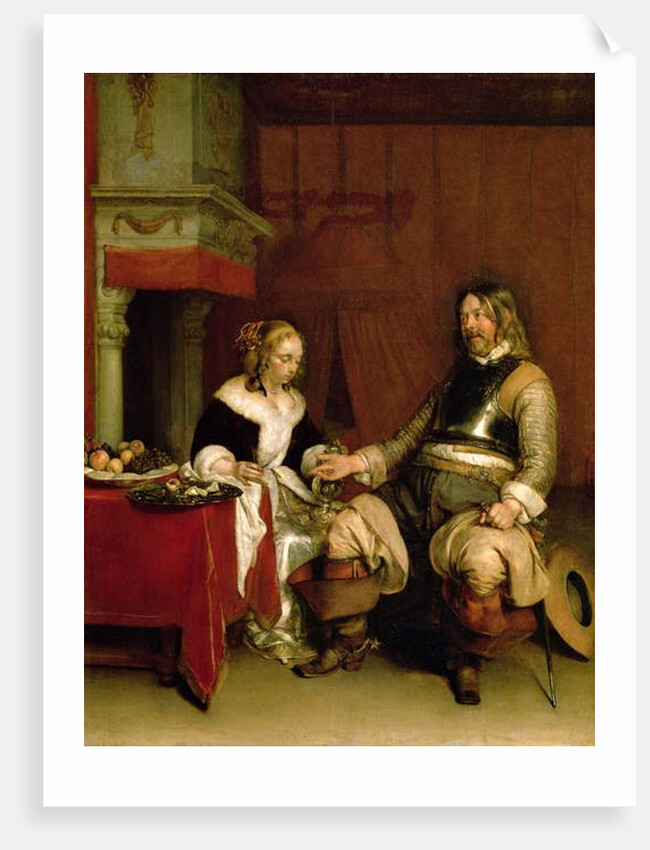 The Gentleman Soldier by Gerard ter Borch or Terborch