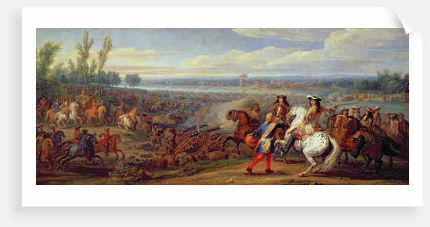 The Crossing of the Rhine, 12th June 1672 by Adam Frans van der Meulen
