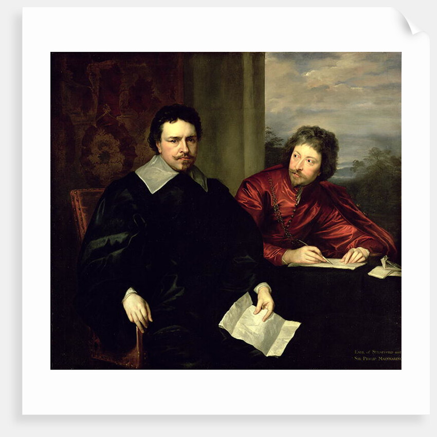 Portrait of Thomas Wentworth, Earl of Strafford and his Secretary, Sir Philip Mainwaring c.1634 by Anthony van Dyck