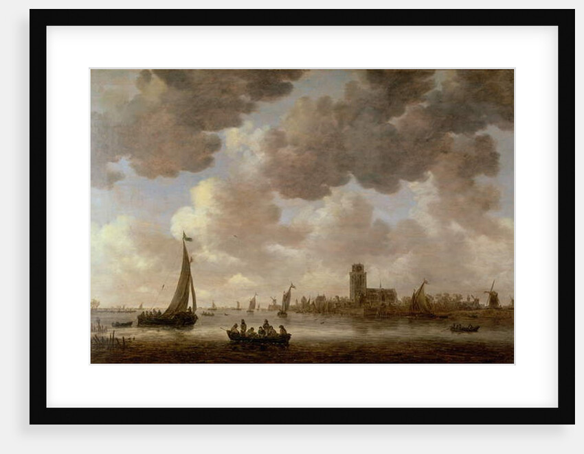 View of Dordrecht Downstream from the Grote Kerk, 1647 by Jan Josephsz van Goyen
