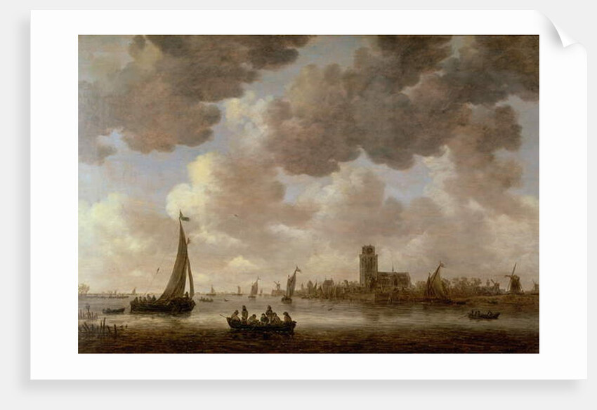 View of Dordrecht Downstream from the Grote Kerk, 1647 by Jan Josephsz van Goyen